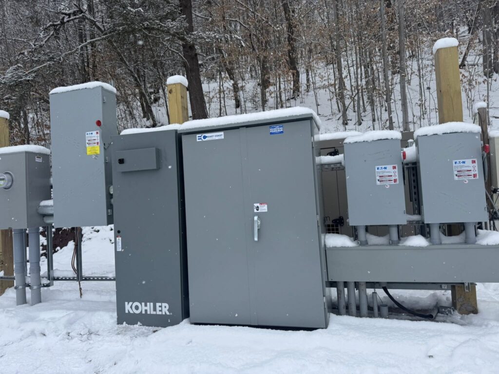 Automatic transfer switch installation for standby generator