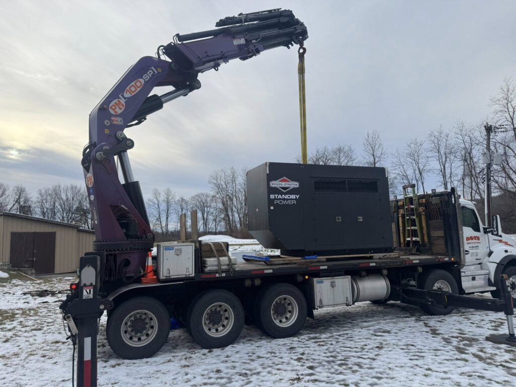 Standby generator installation in Medusa, NY