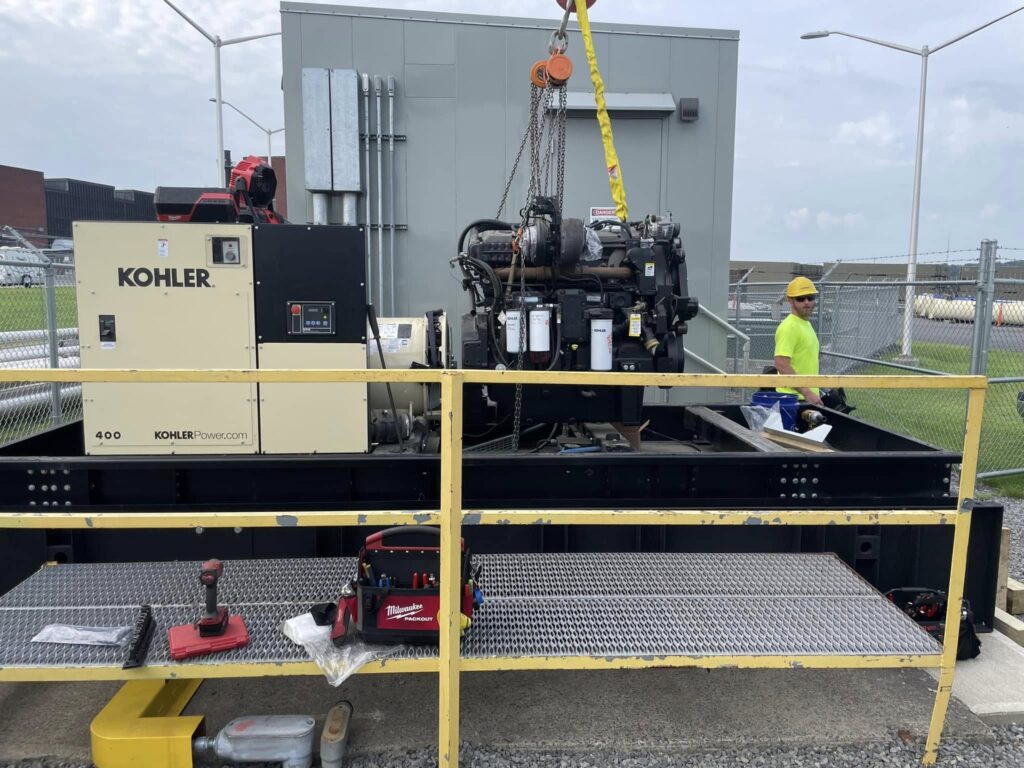 Commercial Kohler generator installation in Ravena, NY